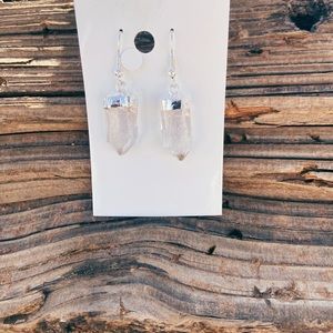 Faux crystal earrings